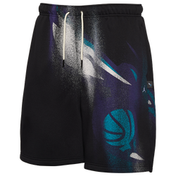 Men's - Nike Hornets Basketball Icon Shorts - Black/White
