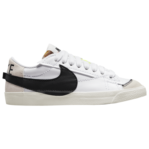 Nike White Blazer '77 Jumbo Low Sneakers In Black/volt/white