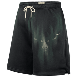 Men's - Nike Bucks Basketball Icon Shorts - Black/White
