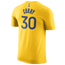 Nike Warriors Player Name & Number DFCT T-Shirt - Men's Yellow/White