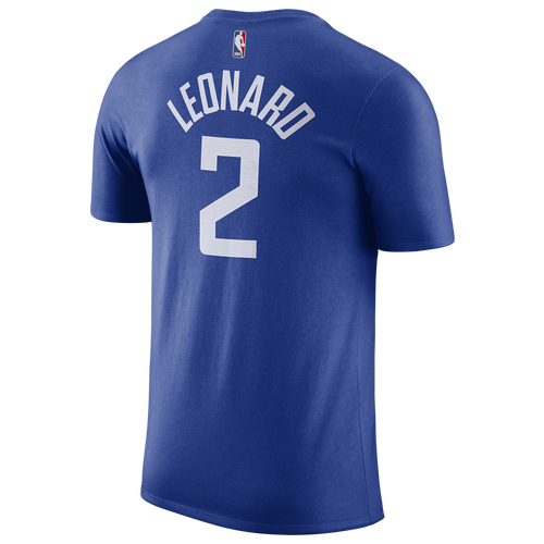 

Nike Mens Kawhi Leonard Nike Clippers Player Name & Number DFCT T-Shirt - Mens Rush Blue/Blue Size XL