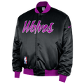 Nike Timberwolves Premium City Edition Jacket - Nike Black/Multi