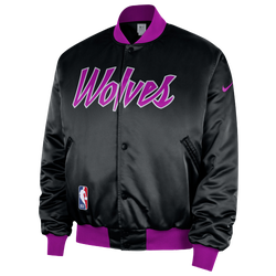 Men's - Nike Timberwolves Premium City Edition Jacket - Black/Multi