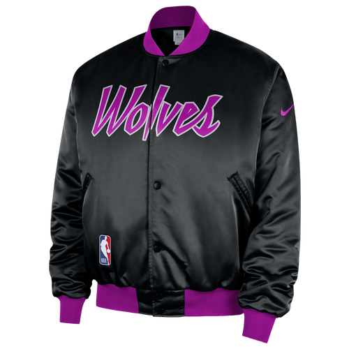 MENS - Nike Timberwolves Premium City Edition Jacket - Black/Multi