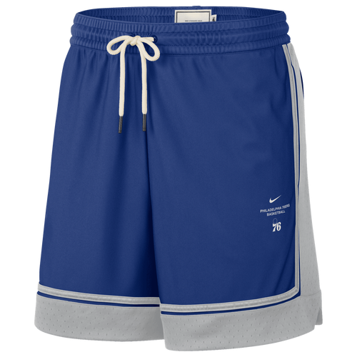 MENS - Nike 76ers Dri-FIT 6In Pro Shorts - Blue/Silver