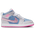 Jordan Air Jordan 1 Mid SE - Girls' Preschool Pink Glow/White/Cobalt Bliss