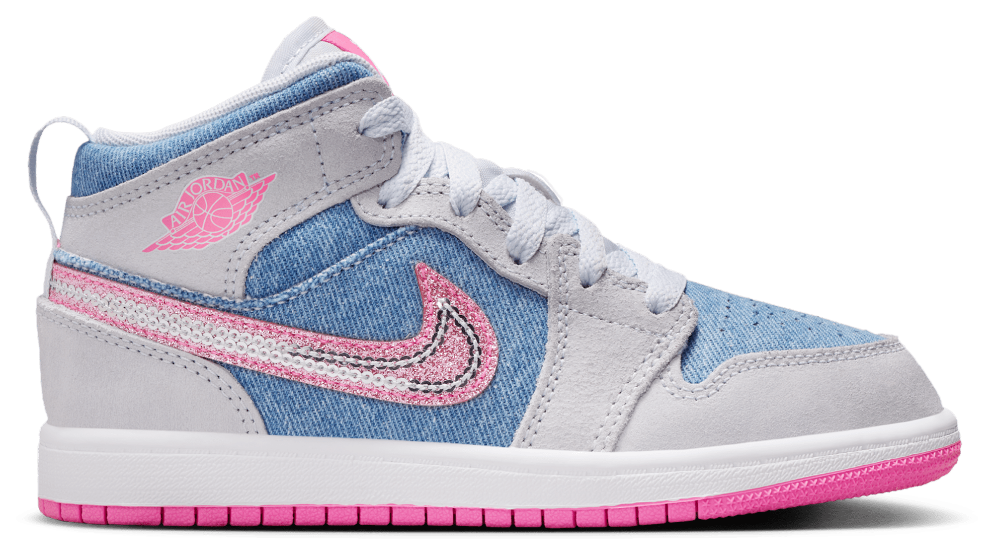 Jordan Air 1 Mid SE - Girls' Preschool