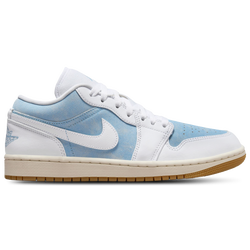 Women's - Jordan AJ 1 Low - Worn Blue/White/Brown