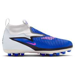 Boys' Grade School - Nike Phantom 6 High Academy FG/MG - Racer Blue/Pink Blast/White