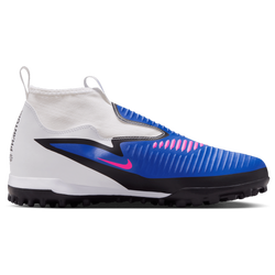 Boys' Grade School - Nike Phantom 6 High Academy TF - Pink Blast/Racer Blue/White