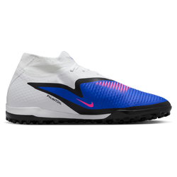 Men's - Nike Phantom 6 High Acad TF - White/Racer Blue/Pink Blast