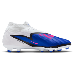 Men's - Nike Phantom 6 High Academy FG/MG - Racer Blue/Pink Blast/White
