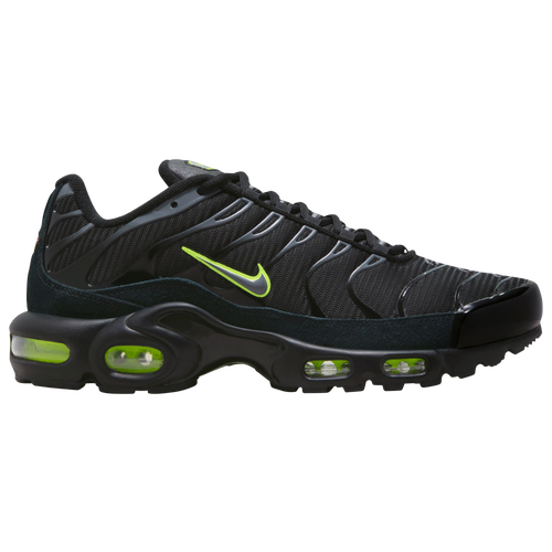 

Nike Mens Nike Air Max Plus - Mens Running Shoes Grey/Black/Volt Size 10.0