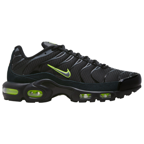 

Nike Mens Nike Air Max Plus - Mens Running Shoes Grey/Black/Volt Size 9.5