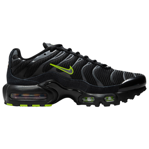 

Nike Boys Nike Air Max Plus Remaster - Boys' Grade School Running Shoes Black/Volt Size 04.0