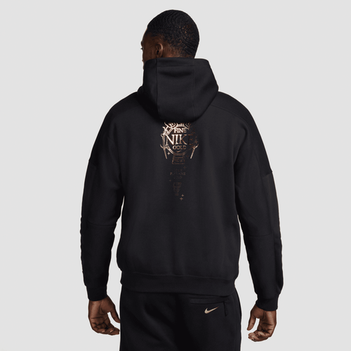 Black and gold mens fashion nike hoodie