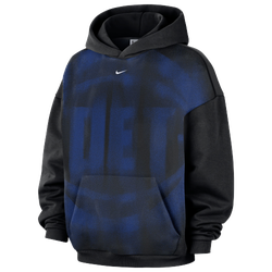 Men's - Nike Pistons Basketball Icon Hoodie - White/Black