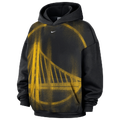 Nike Warriors Basketball Icon Hoodie - Nike White/Black
