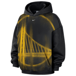 Men's - Nike Warriors Basketball Icon Hoodie - White/Black