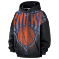 Nike Knicks Basketball Icon Hoodie - Nike White/Black