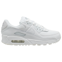 Women's - Nike Air Max 90 - White/White/Wolf Grey/White