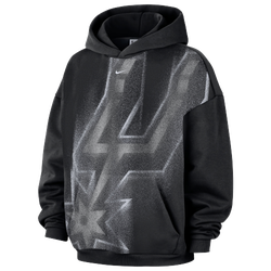Men's - Nike Spurs Basketball Icon Hoodie - Black/White