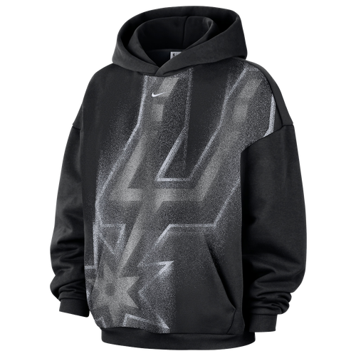  - Nike Spurs Basketball Icon Hoodie - Black/White