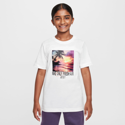 Boys' Grade School - Nike NSW Freshest Air S/S Crew T-Shirt - White/Black