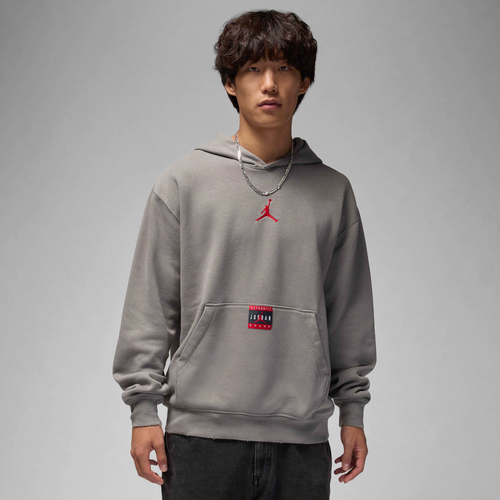 MENS - Jordan Brooklyn Fleece Pullover GEL J Day - Red/Grey