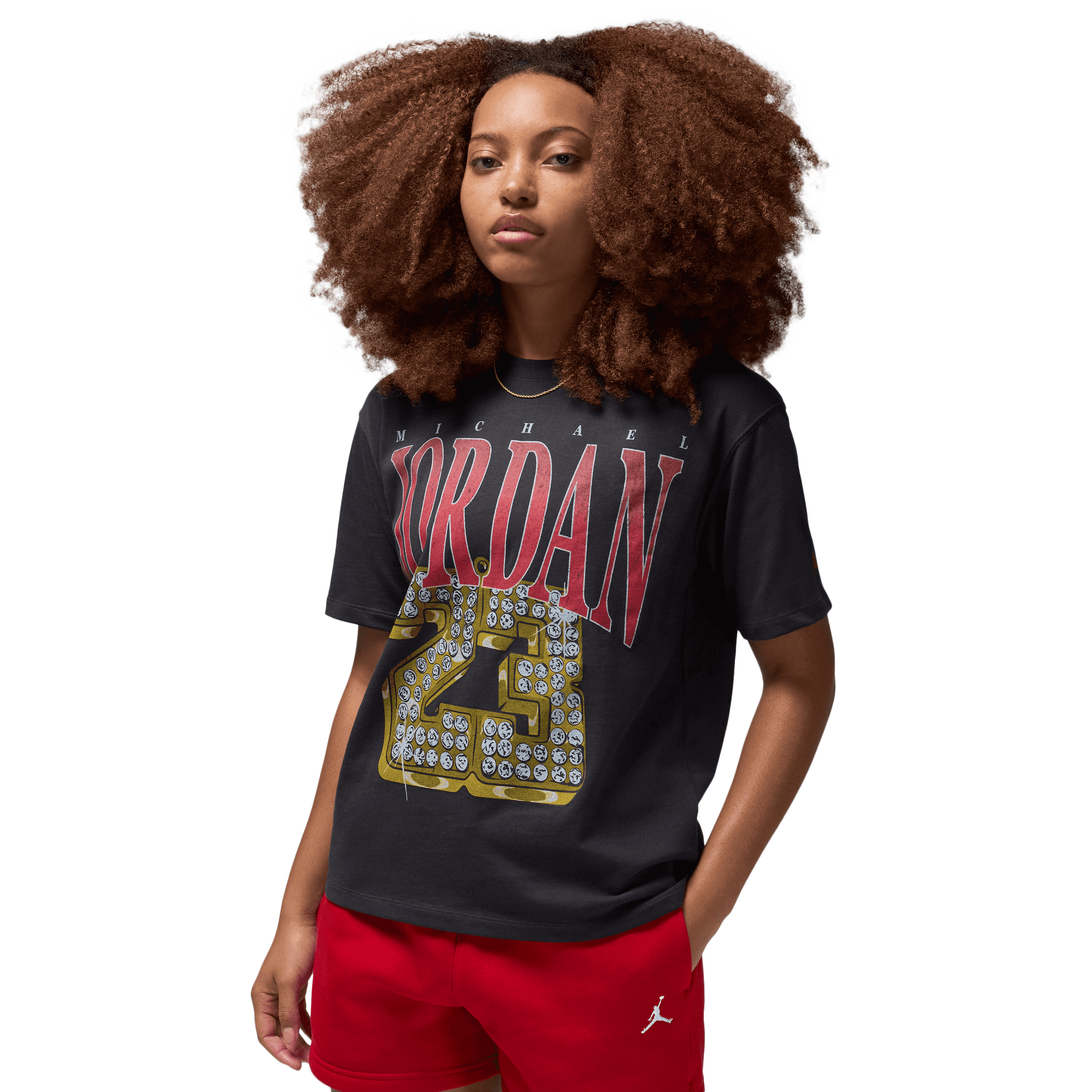 Jordan Women s Her itage Graphic T Shirt Black