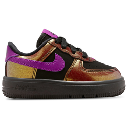 Boys' Toddler - Nike Air Force 1 Low LV8 4 Lace - Black/Bold Berry