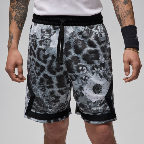 

Jordan Mens Jordan Dri-FIT Sport AOP2 Diamond Shorts - Mens Black/White Size S