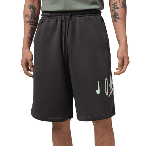 Jordan Mens Brooklyn Stretch Fleece Short - - Anthracite / Iced Carmine