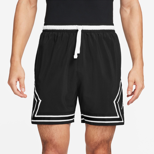 

Jordan Mens Jordan Dri-FIT Sport Woven Diamond Shorts - Mens Black/White Size M