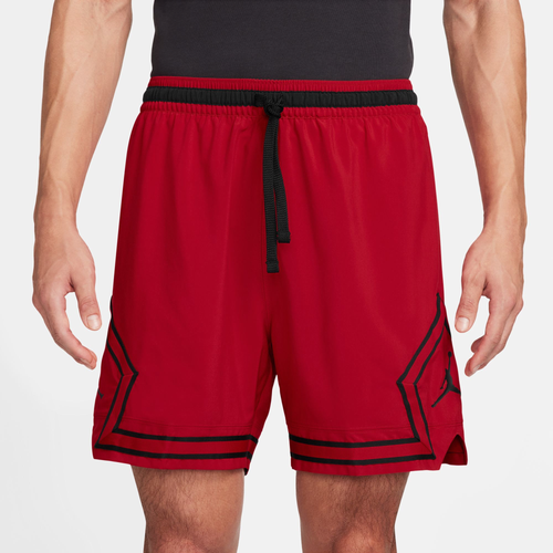 Jordan Men's  Sport Dri-fit Woven Diamond Shorts In Gym Red/black