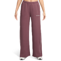 Nike Studio Fleece Scallop Wide Leg Pants - Nike Pink/White