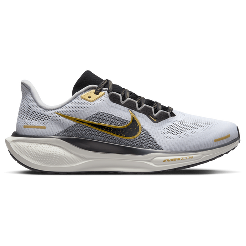 Nike Men s Pegasus 41 Running Shoes White Black Metallic Gold Grey 11.5