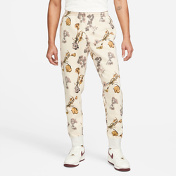 Men's - Nike Club Basketball Fashion Joggers - Beige/Purple