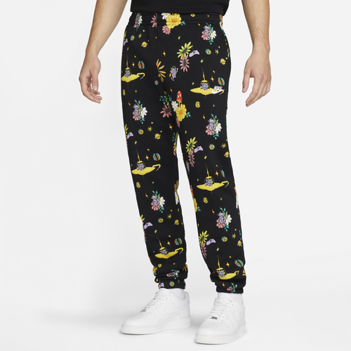 

Nike Mens Nike All Over Print Basketball Club Pants - Mens Black/Multi Size XL