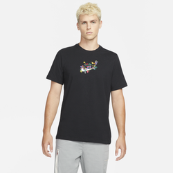Men's - Nike Logo Twist T-Shirt - Black/Multi