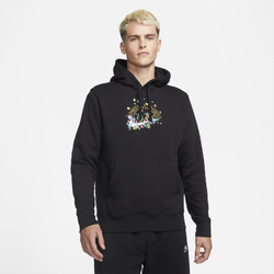 Men's - Nike NSW Club Pullover BB LT - Black/White