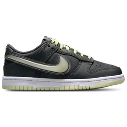 Boys' Grade School - Nike Dunk Low GL - Iron Grey/Cool Grey/Lime Ice