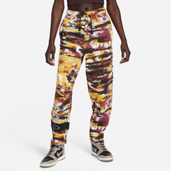 Women's - Nike All Over Print Fleece Pants - Black/Purple