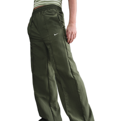 Women's - Nike Trend Woven Mid Rise Pants - Medium Olive/Sail