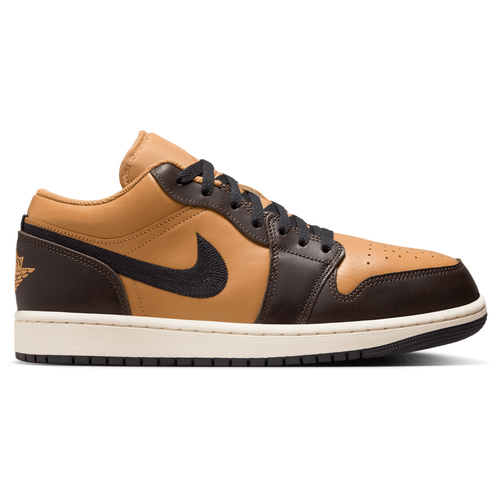 

Jordan Mens Jordan Air Jordan 1 Low SE - Mens Shoes Wheat/Brown/White Size 13.0