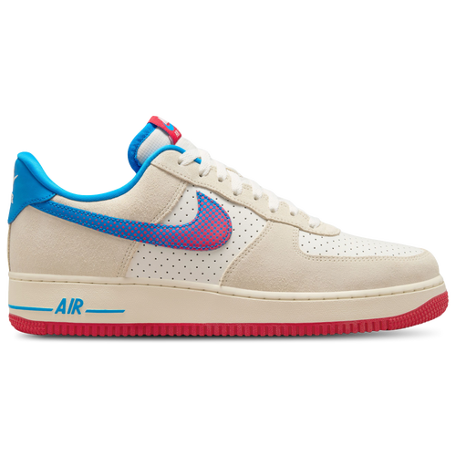 

Nike Mens Nike Air Force 1 '07 LV8 NA - Mens Basketball Shoes Coconut Milk/University Red/Photo Blue Size 11.0