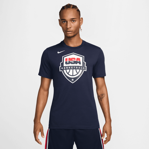 

Nike Mens Nike USA 2024 Olympics Dri-FIT Short Sleeve T-Shirt - Mens Navy/Navy Size XL