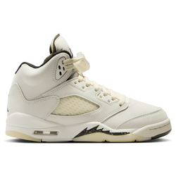 Boys' Grade School - Jordan AJ Retro 5 SE - Sail/Orewood Brown/Black