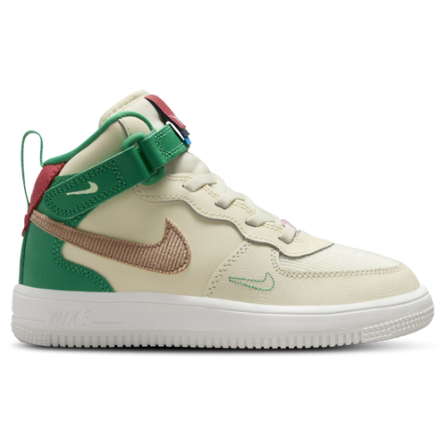 

Boys Preschool Nike Nike Force 1 Mid EasyOn SE - Boys' Preschool Shoe Coconut Milk/Hemp/Pink Rise Size 08.0