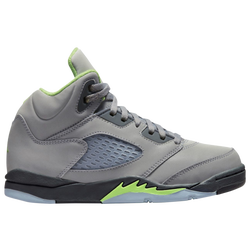 Boys' Preschool - Jordan Retro 5 - Silver/Green/Grey